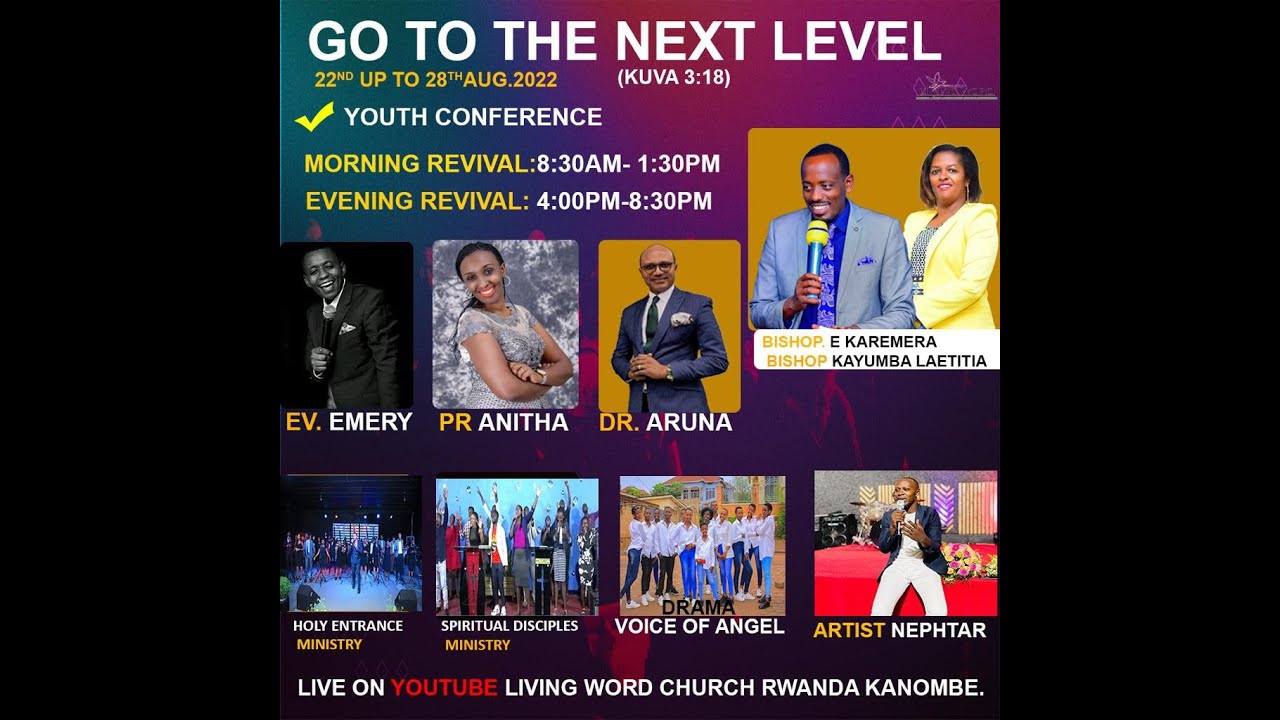 YOUTH EVENING REVIVAL CONFERENCE DAY 4 OF 7 DAYS (GO TO THE NEXT LEVEL ...