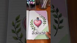 Planea conmigo febrero en mi bullet journal // p1 portada