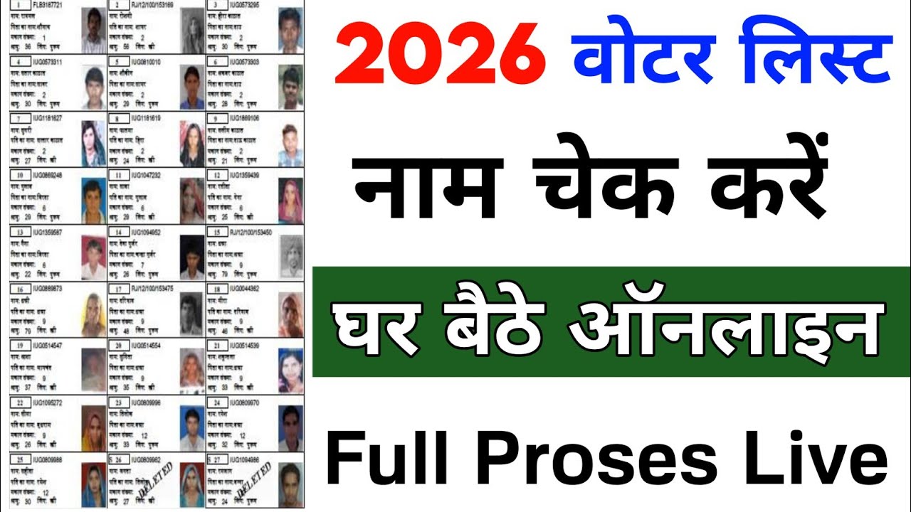 Voter List 2026 Me Apna Naam Kaise Check Kare? | Mobile Se Online Dekhe