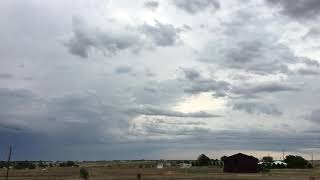 Time Lapse of Wind shear in the clouds