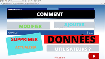 Projet@java 14 : COMMENT CRÉER UN BOUTON AJOUTER SUR UNE PAGE UTILISATEUR  SOUS  NETBEANS ? PARTIE 2