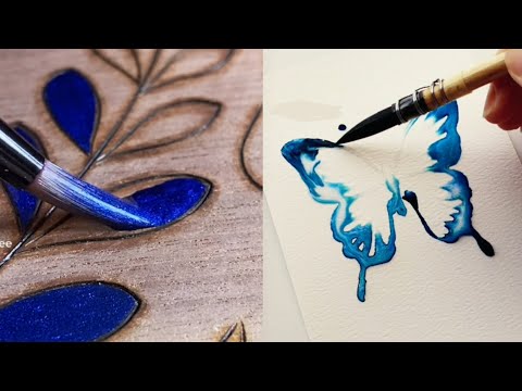 Fantastic watercolor and acrylic drawings The best art video.