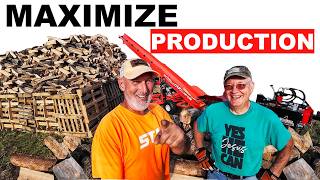 FIREWOOD SPLITTING with help BOOST PRODUCTION..CAN WE DO IT?