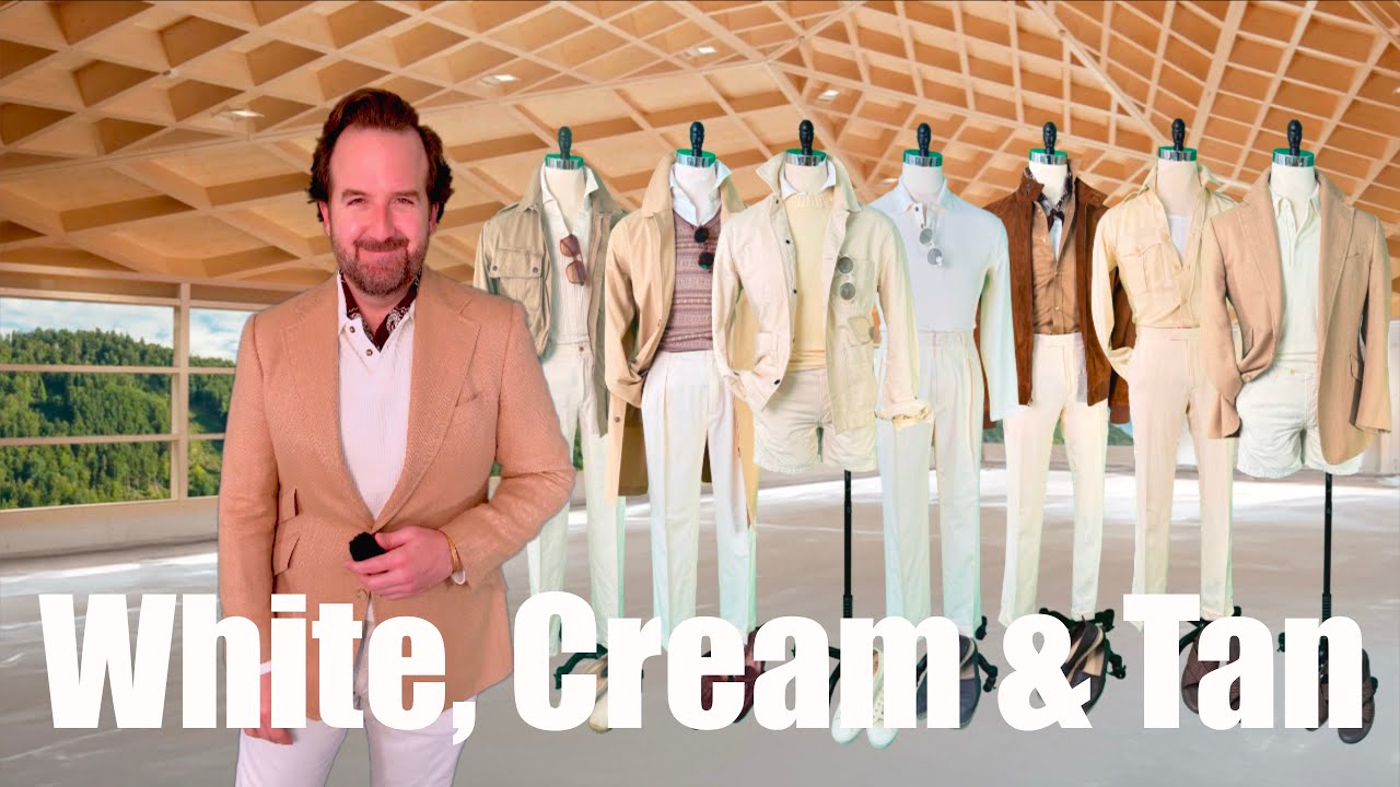 Как носить белый, кремовый и бежевый цвета