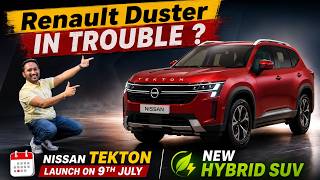 Nissan Tekton HYBRID SUV - 9th July Launch 🔥 Duster, Creta 2027, Seltos Hybrid Rival? 🤯