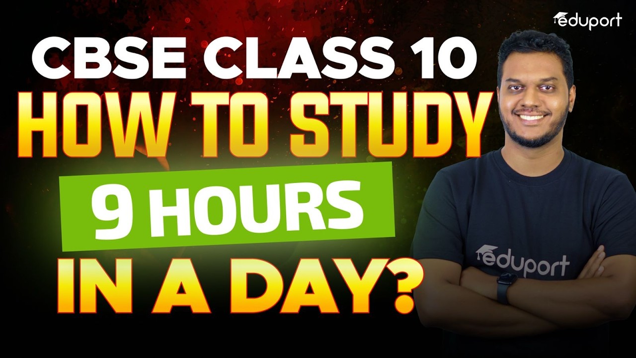 How to Study 9 Hours Daily?🔥🔥 CBSE Class 10 Study Motivation - YouTube