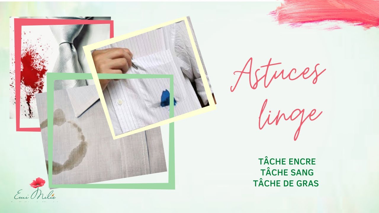Astuces tâches TENACES sur ses vêtements ( sang, encre,  chaussures,...)