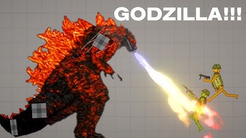 HOW TO MAKE A GODZILLA IN MELON PLAYGROUND - (PEOPLE PLAYGROUND - ACTION SANDBOX - KSELEBOX)
