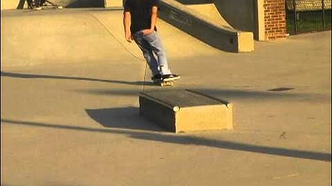 Fakie flip tail slide. And 360 Flip 50-50 grind