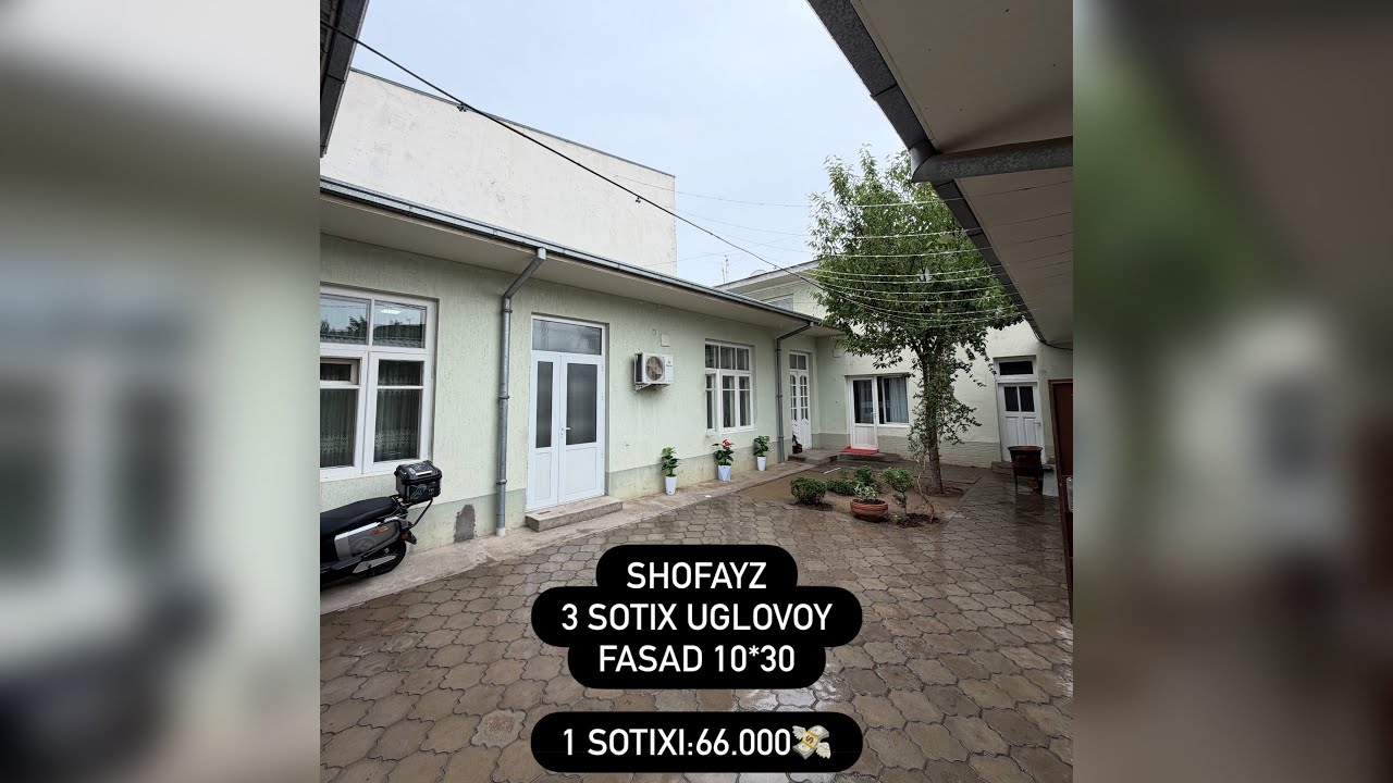 Shofayz Maxalasida Uy Qurish Uchun 3 Sotix / Fasad 10*30
