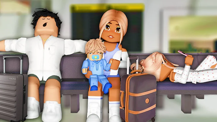 OUR FLIGHT WAS *DELAYED* | Bloxburg Family Roleplay