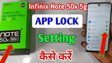 How to lock apps in Infinix note 50x 5g/Infinix note 50x 5g me app lock kaise kare/app lock setting