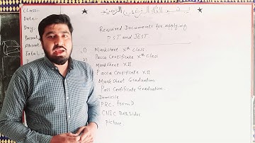 DETAILED VIDEO ABOUT REQUIRED DOCUMENTS APPLYING FOR UPCOMING #PST & #JEST JOBS THROUGH SUKKUR IBA.