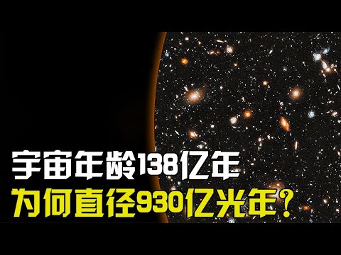 宇宙年龄只有138亿年，为何可观测宇宙直径却长达930亿光年?！【太空科学站】