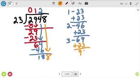 Dividing whole Numbers using the Standard Algorithm