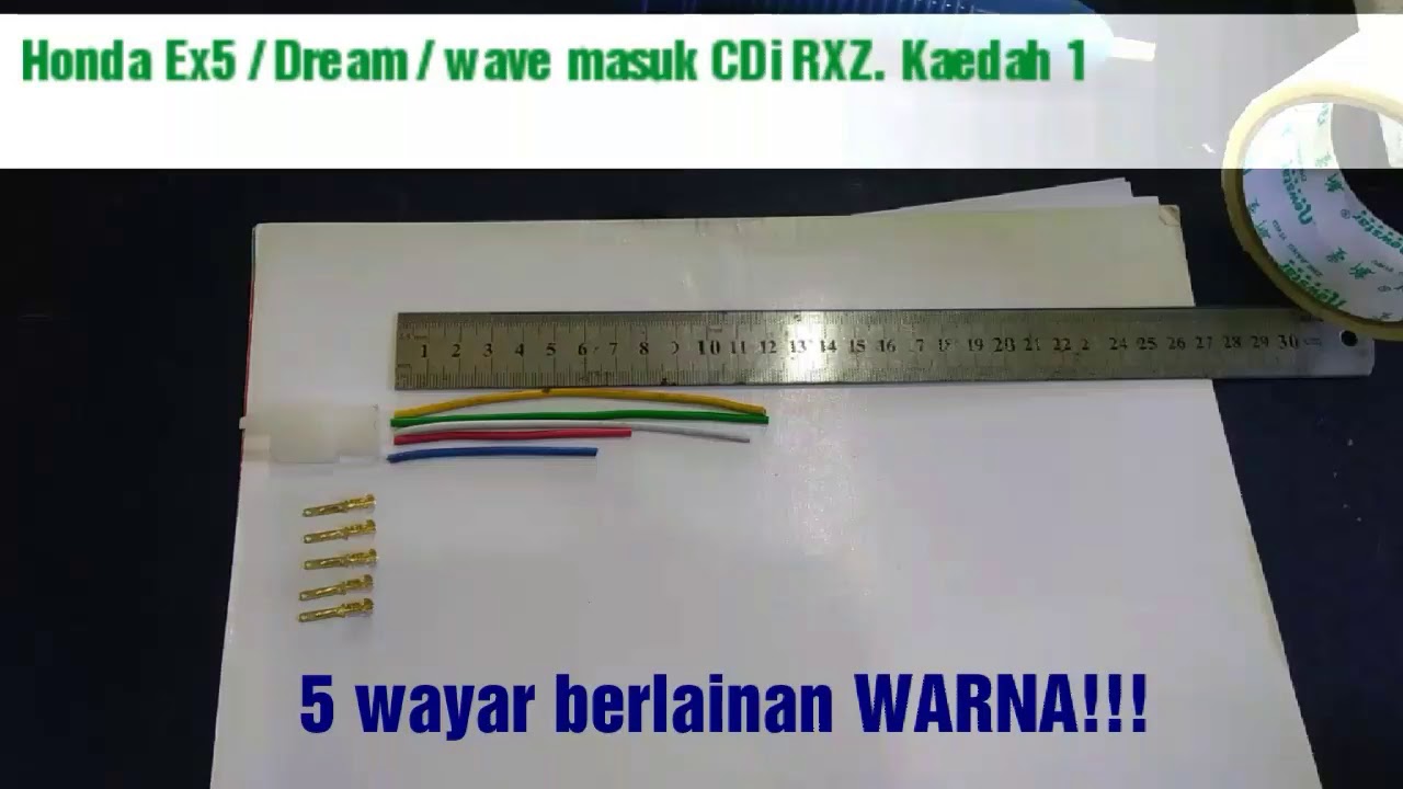 Convert CDi RXZ masuk Honda EX5, Dream Kaedah 1