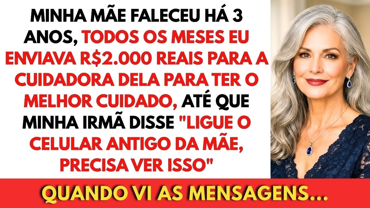 Minha Mãe Faleceu Há 3 Anos. Todos Os Meses Eu Enviava R$2.000 Para A Cuidadora. Mas Então…
