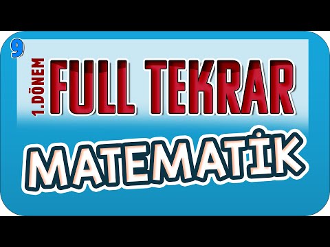 9.Sınıf 1.Dönem Matematik Full Tekrar 🔁 #2023