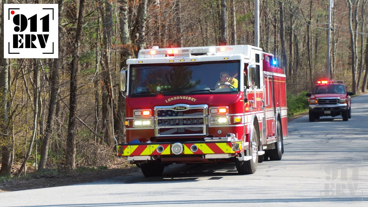 Londonderry Fire Responding | Engine 1 and Forestry 1 - YouTube