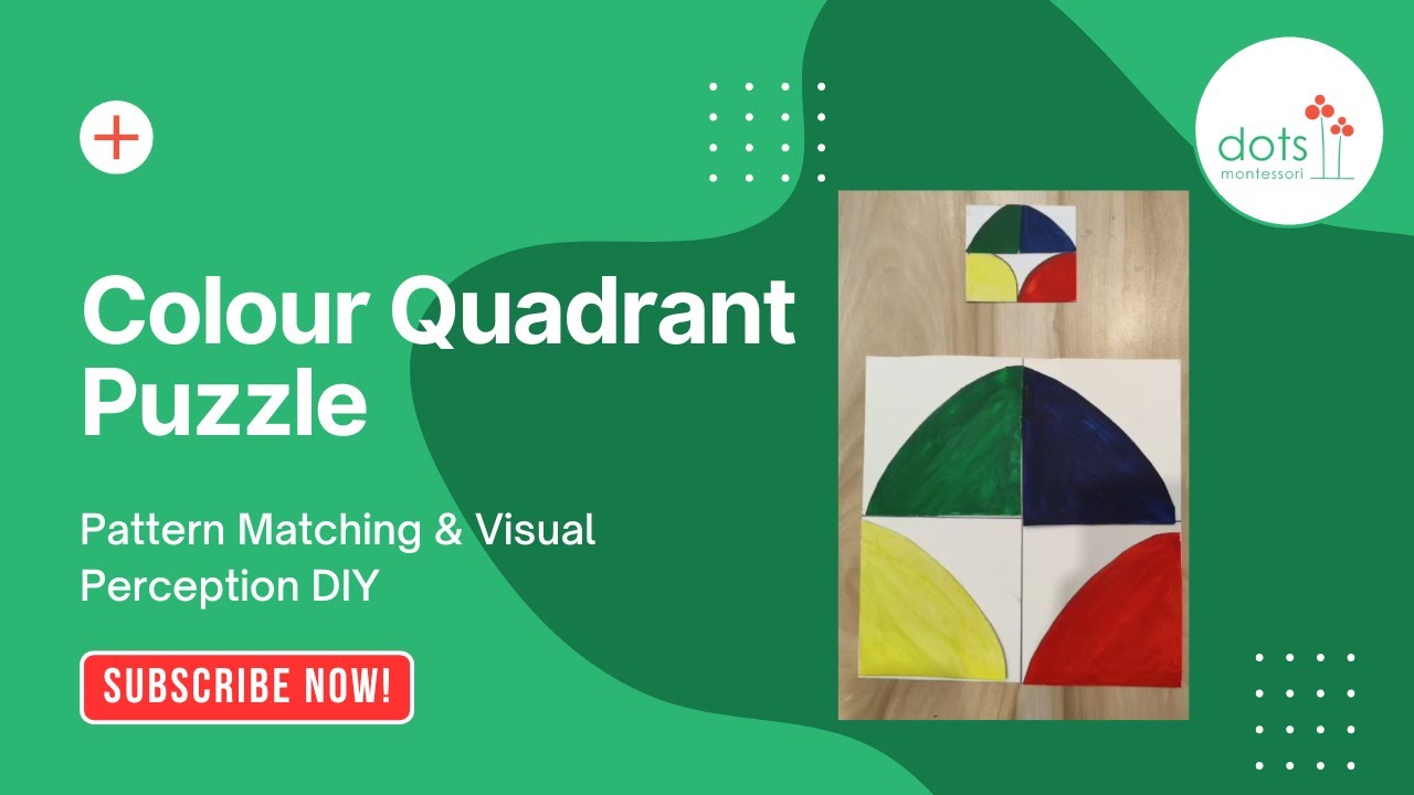Colour Quadrant Puzzle | Pattern Matching & Visual Perception DIY