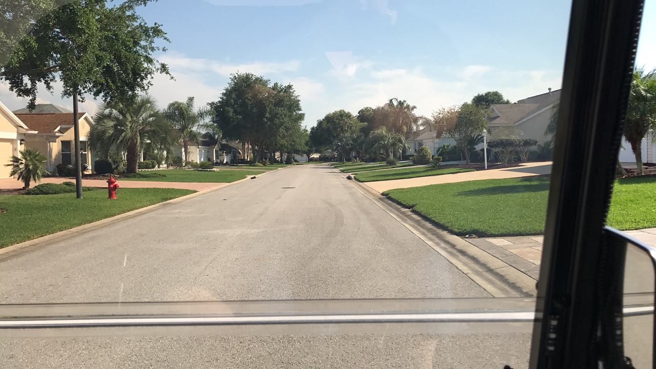 Golf cart ride, in The Villages, FL 2017 YouTube