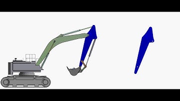 Ansys Transient Structural - Excavator Rigid & Flexible Body Stress Simulation