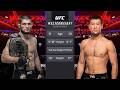 Khabib Nurmagomedov vs Shavkat Rakhmonov Full Fight - UFC 4 Fight Of The Night