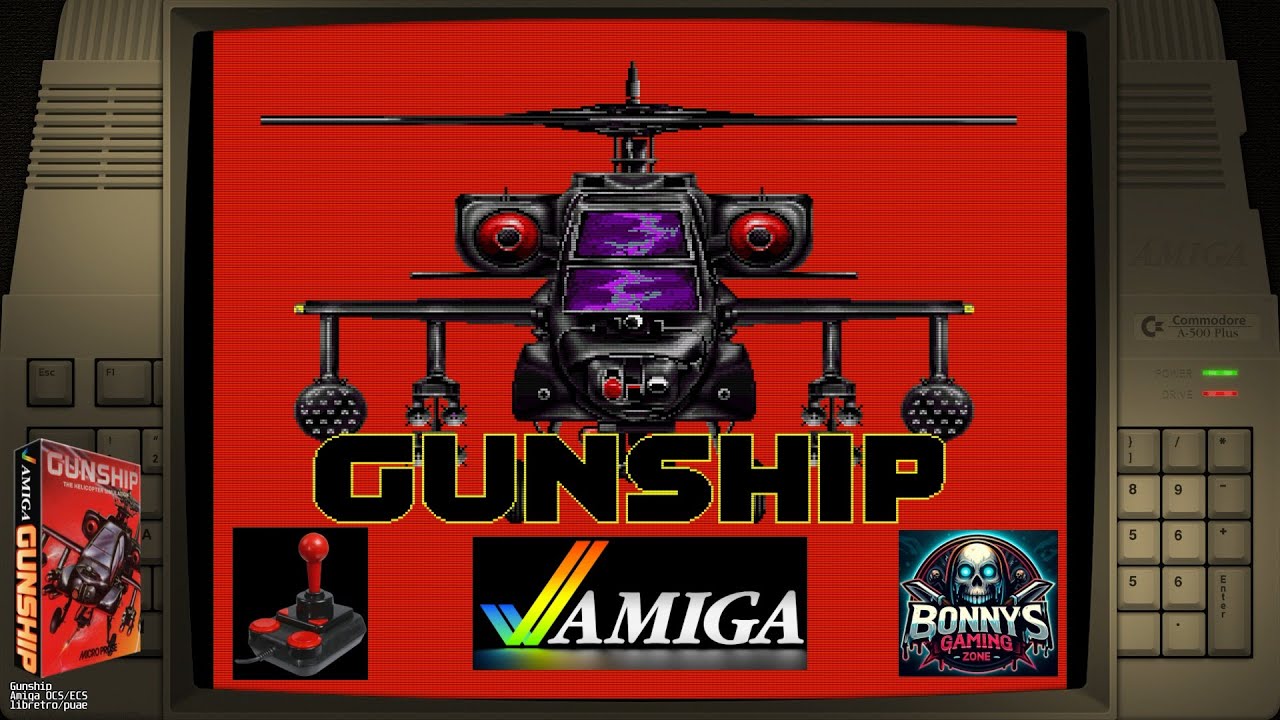 Gunship (Amiga - MicroProse - 1988) Batocera (50Hz) - YouTube