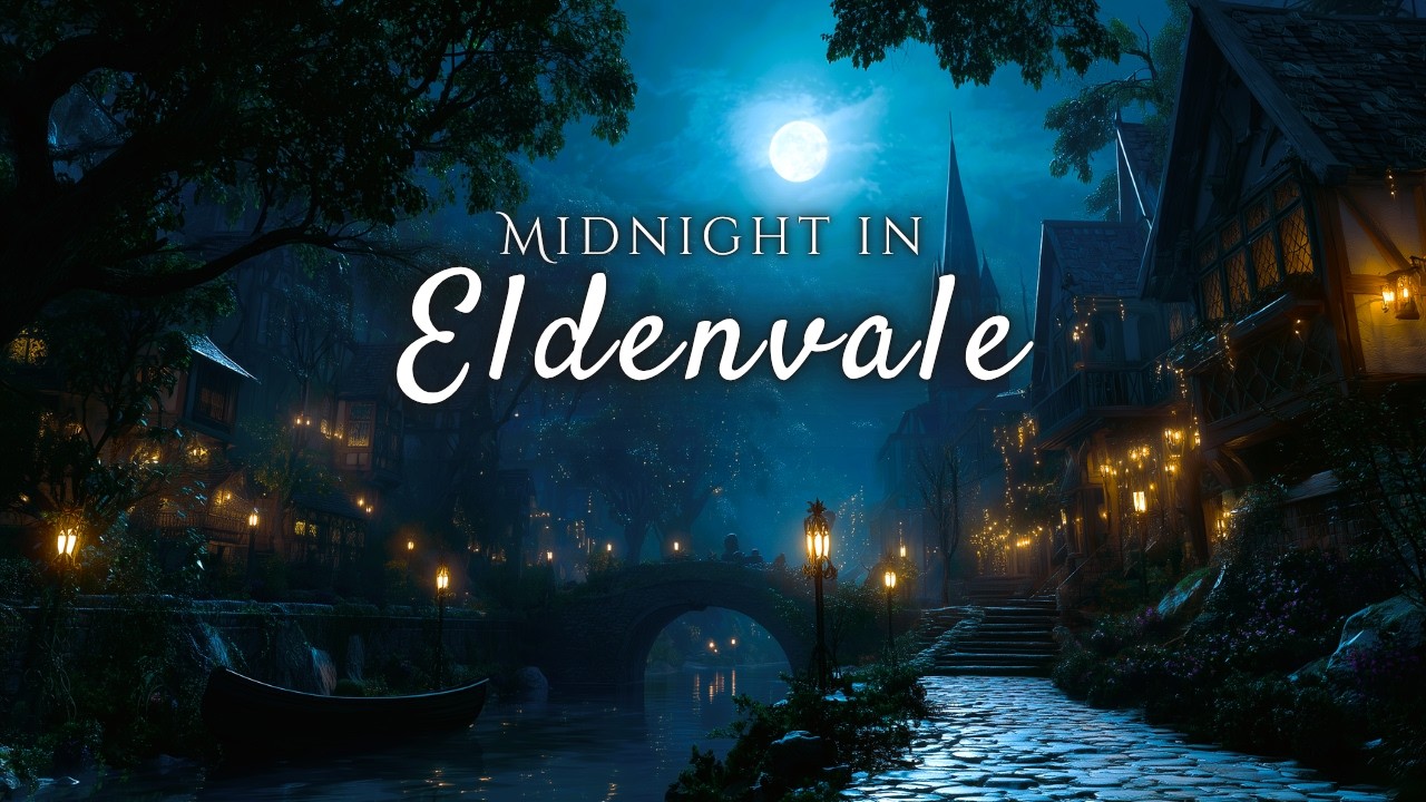 Midnight in Eldenvale | 3 Hours of Enchanted Fantasy Music for Sleep and Peaceful Evenings