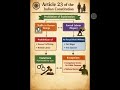 Article 23 Explained | Prohibition of traffic in human beings & forced labour | Indian Constitution