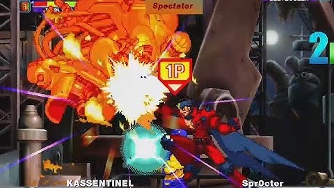 MvC2: Spr0cter - Higher Jin Fends off Sentinel and Iron Man .:6.14.22:. [Romneto Commentary]