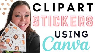 How to make Print and Cut Stickers in Canva using Clipart