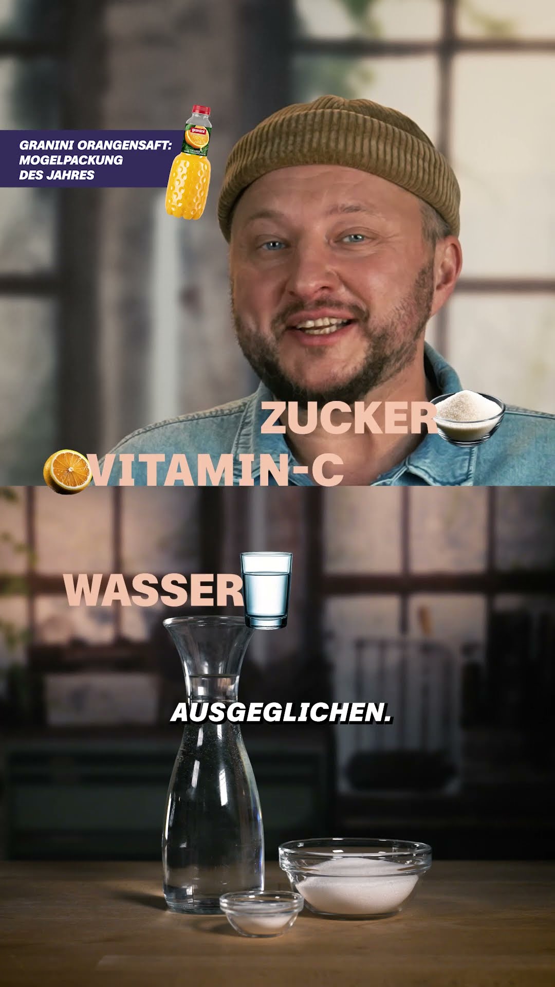 Granini Orangensaft: Mogelpackung des Jahres - YouTube