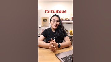What does FORTUITOUS mean? 🤔 #teamlyqa #learnwithlyqa #vocabulary #english #wordoftheday