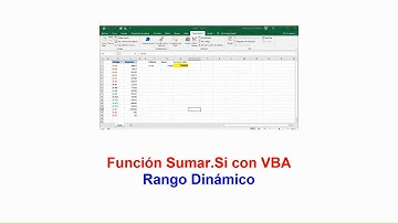 Función Sumar.Si con Rango dinámico VBA