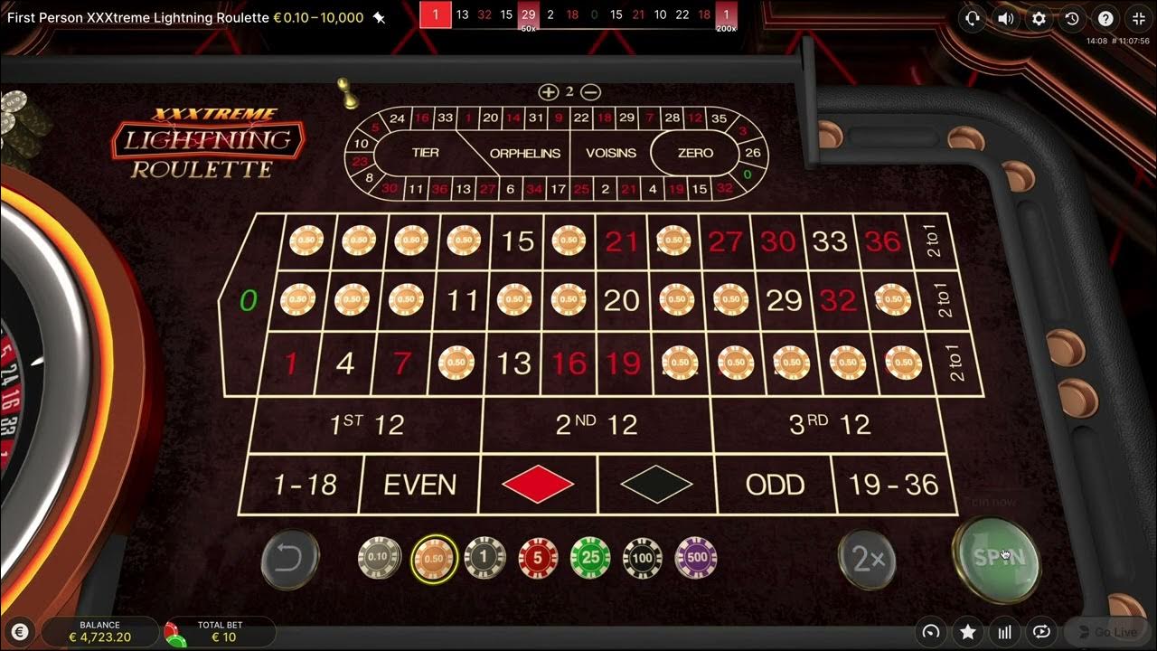 Lightning roulette live демо играть