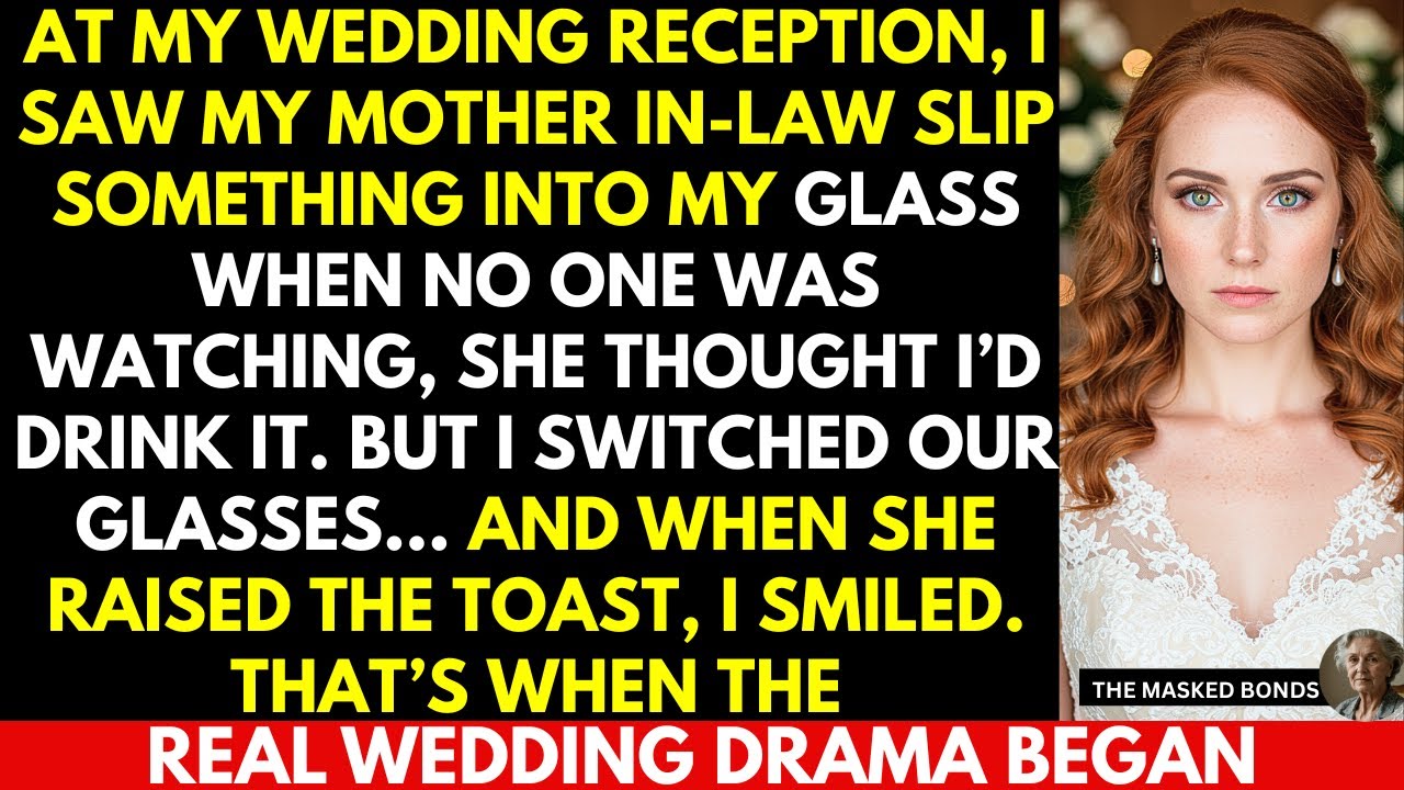 At My Wedding Reception, My Mother In Law Slipped Something In My Champagne, So I Switched Glasses