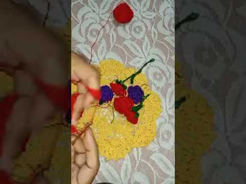 crochet rose flowers