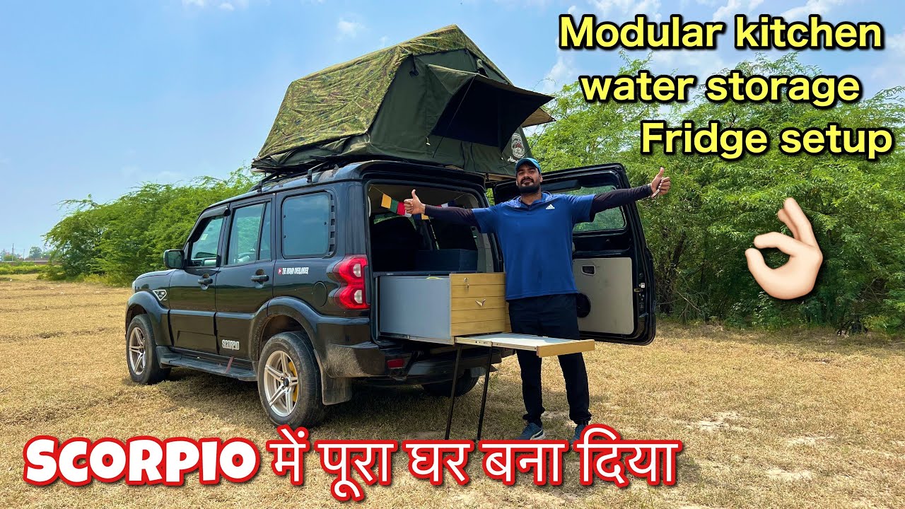 इससे Best Car Camping Setup नहीं देखा होगा कहीं👌🏻 Scorpio Roof Top