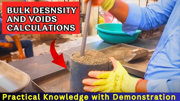 Determination of bulk density and voids of fine aggregates