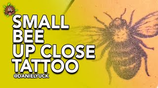 Small Bee Up Close Tattoo