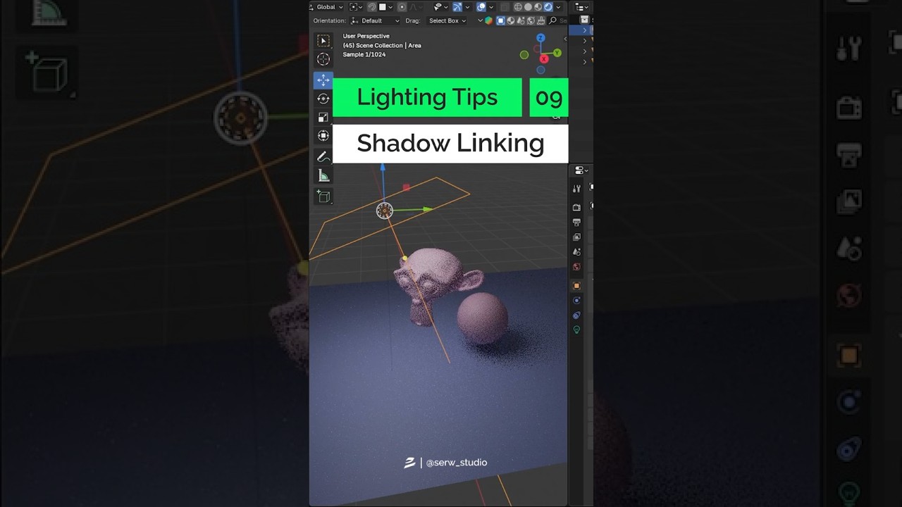 Blender Lighting Tips (09): Shadow Linking