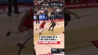 Scottie Barnes with a pair of big time jams early on as the Raptors are off to a strong to start 🔥