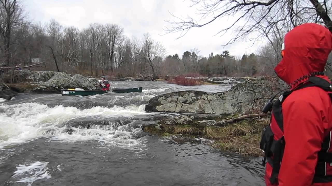 Boat 173 Makes Through 6 Mile Falls during the Kenduskeag Stream Canoe