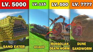 Sand Eater Fitness Test Against Worm Monsters Simulated In Arbs