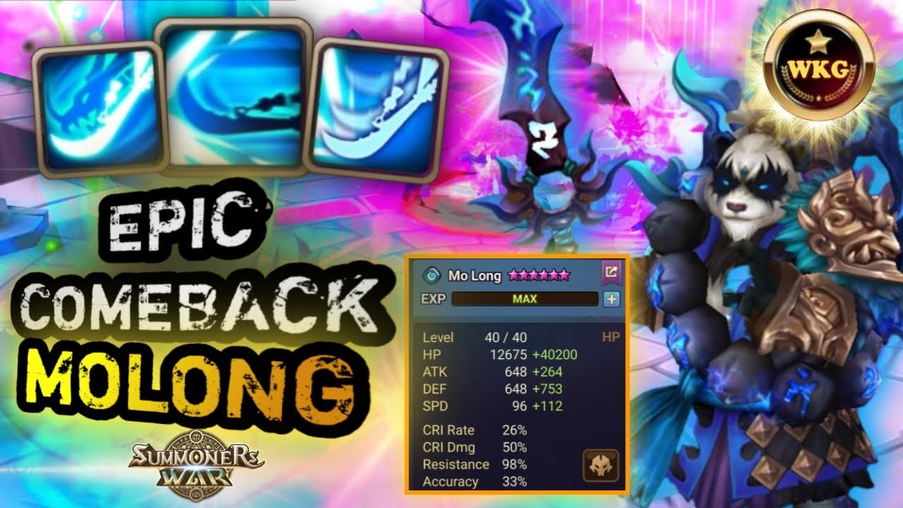 NEVER GIVE UP WITH THIS MOLONG IN RTA SUMMONERS WAR