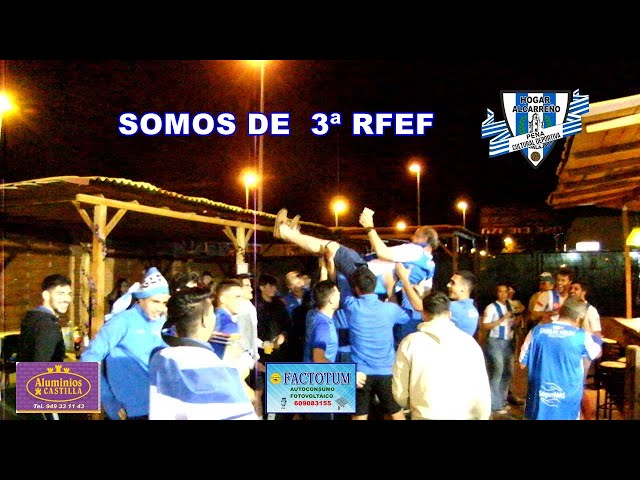 CELEBRACION HOGAR ALCARREÑO ASCENSO A TERCERA RFEF 30 MAYO 2021.  PEÑA HOGAR ALCARREÑO