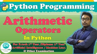 Arithmetic Operators Python Programming B 1st Year By Aaditya Anand