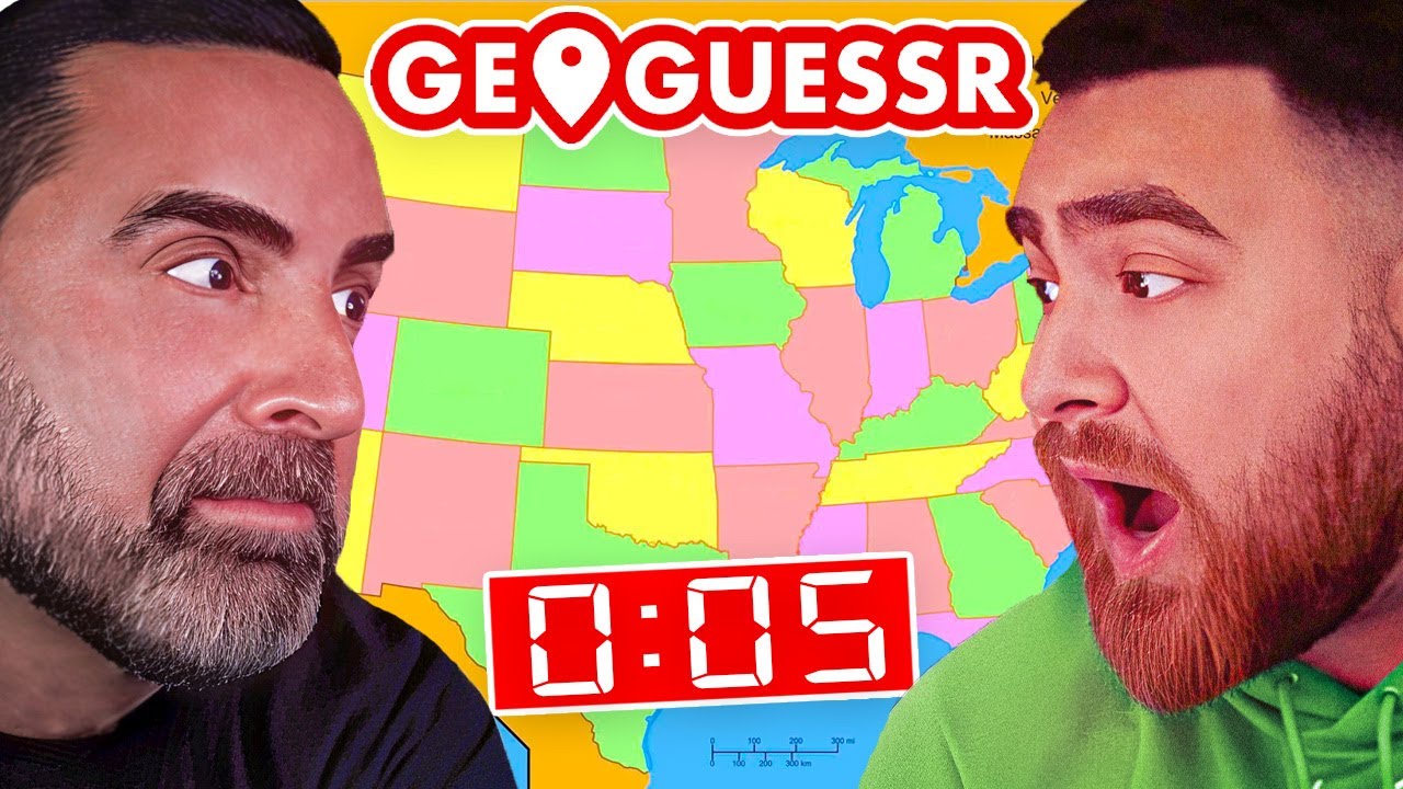 LosPollosTV и папа пытаются установить новый рекорд в GeoGuessr с таймером!