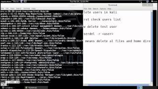 How to Delete Users in Kali Linux
